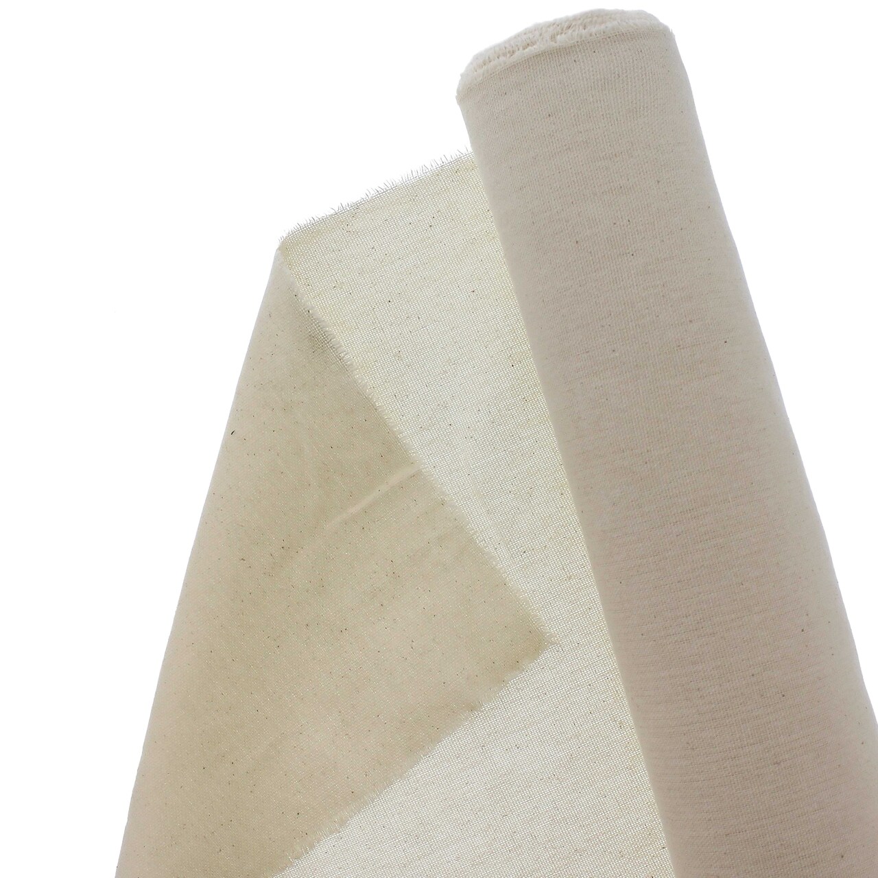 U.S. Art Supply 7-Ounce Unprimed Canvas Roll, 63" Wide x 18' Long (6 Yards) - 100% Cotton, Woven, Acid-Free - Unstretched Canvas Rolls for Painting, Murals, & DIY Crafts